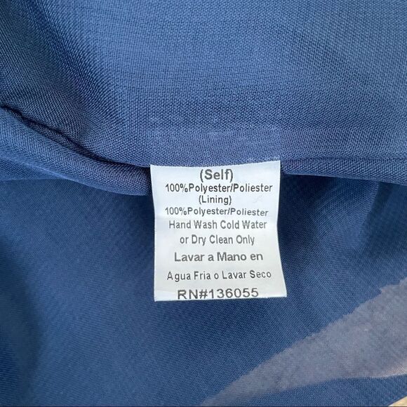 Symphony ~ Admiral Blue Smocked dress ~ size S - Picture 3 of 5